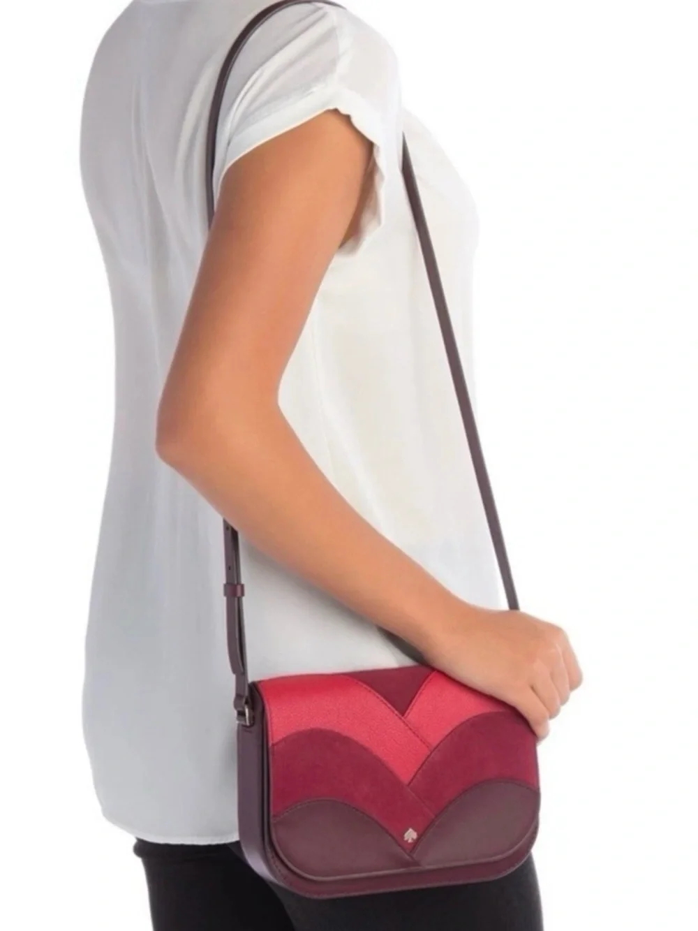 Kate Spade Nadine Patchwork Bag in Leather and Suede - Picture 2 of 10